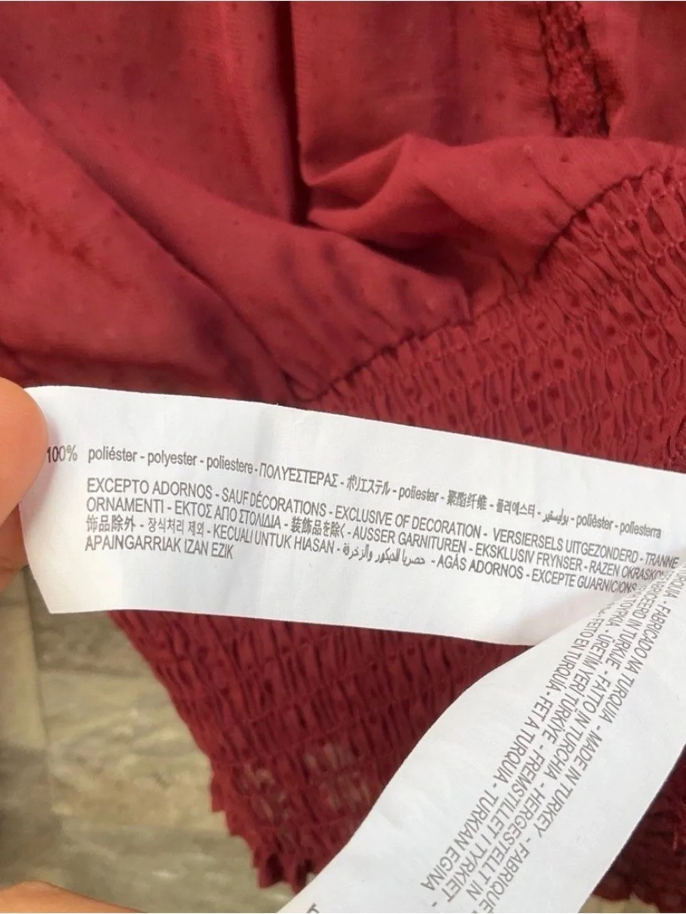 Zara blouse deep